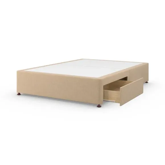Platform Top Divan Base with Storage - Natural, Tweed