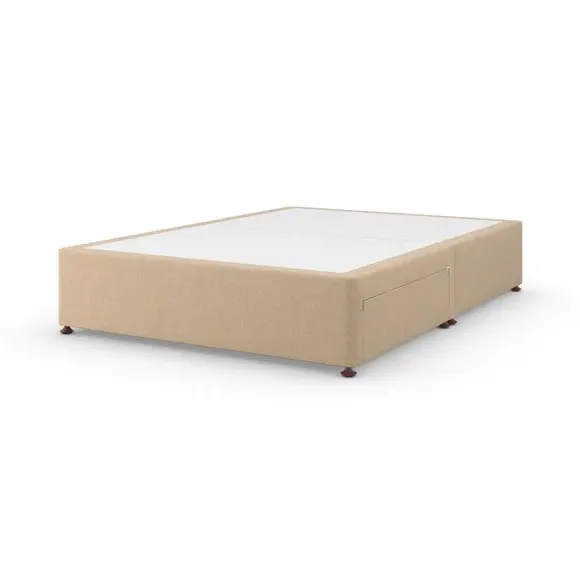 Platform Top Divan Base with Storage - Natural, Tweed