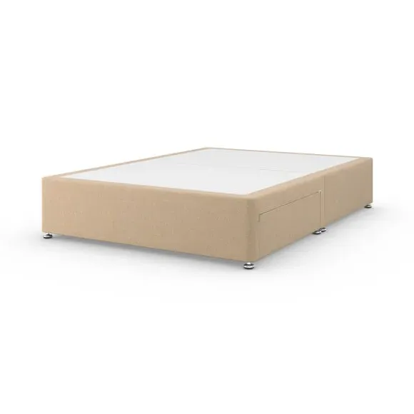Platform Top Divan Base with Storage - Natural, Tweed
