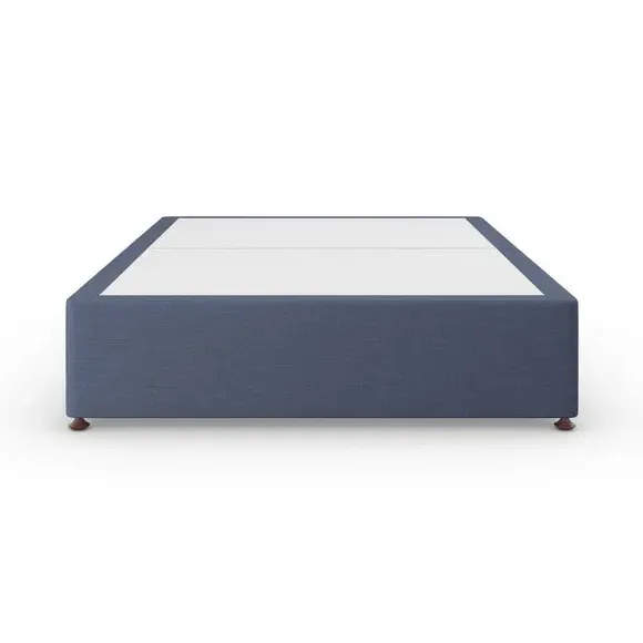 Platform Top Divan Base with Storage - Navy, Linen