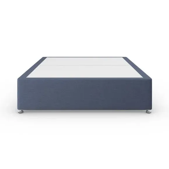 Platform Top Divan Base with Storage - Navy, Linen