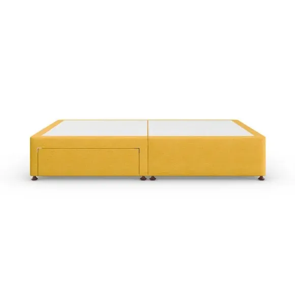 Platform Top Divan Base with Storage - Ochre, Linen