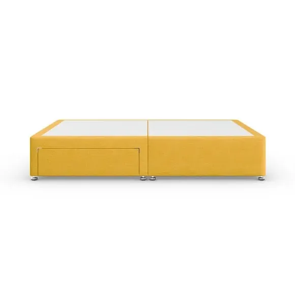 Platform Top Divan Base with Storage - Ochre, Linen