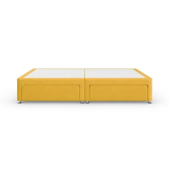 Platform Top Divan Base with Storage - Ochre, Linen