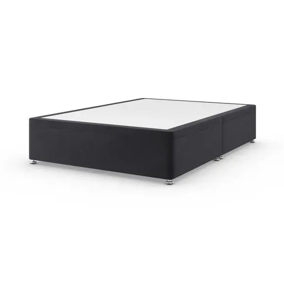 Side Ottoman Bed Frame - Black, Velvet