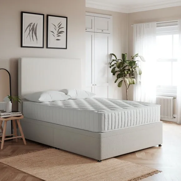 Side Ottoman Bed Frame - Cream, Teddy Fabric