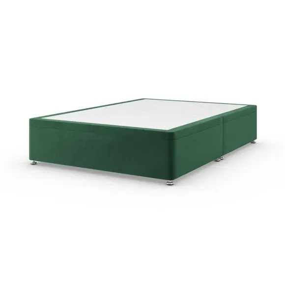 Side Ottoman Bed Frame - Emerald, Velvet