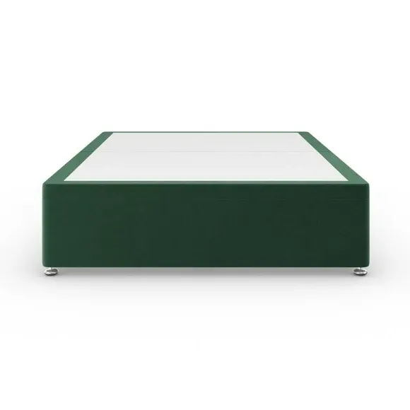 Side Ottoman Bed Frame - Emerald, Velvet