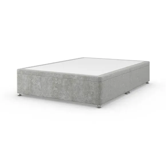 Side Ottoman Bed Frame - Grey, Chenille