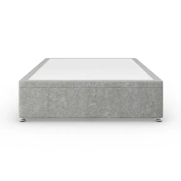 Side Ottoman Bed Frame - Grey, Chenille