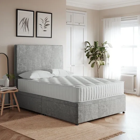 Side Ottoman Bed Frame - Grey, Chenille image