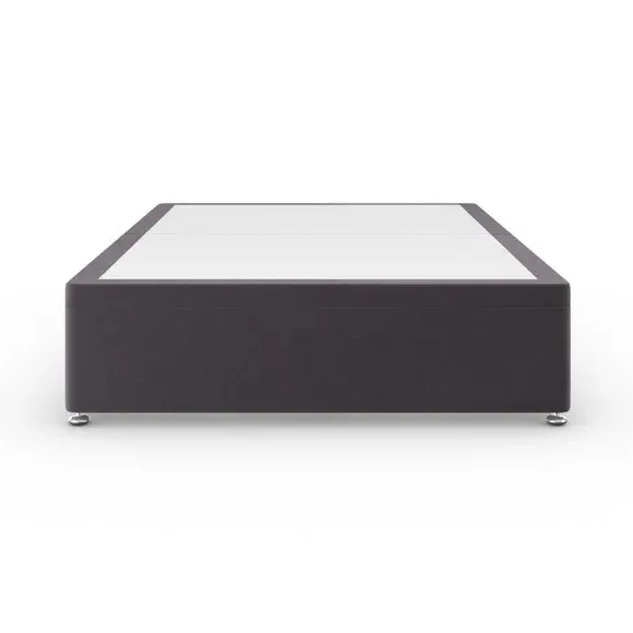Side Ottoman Bed Frame - Grey, Velvet