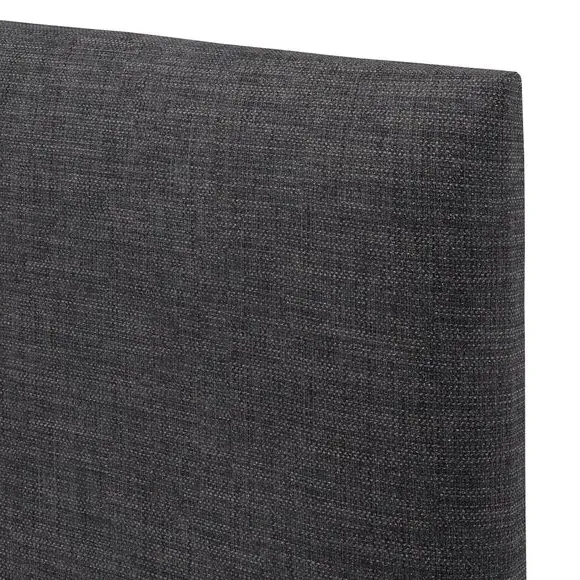 Strutted Headboard with Foam Padding - Charcoal, Fabric