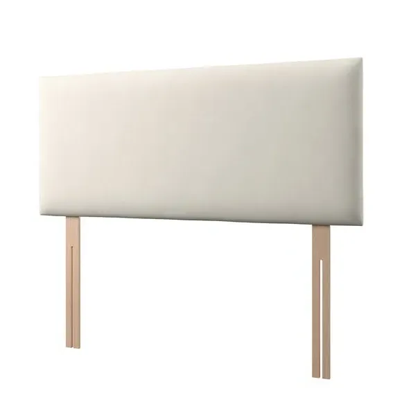 Strutted Headboard with Foam Padding - Cream