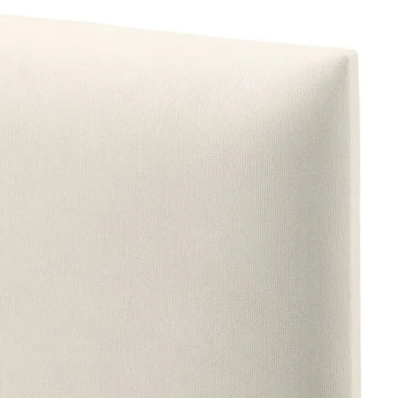 Strutted Headboard with Foam Padding - Cream