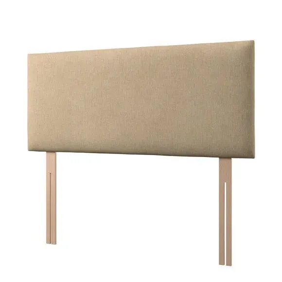Strutted Headboard with Foam Padding - Natural, Fabric