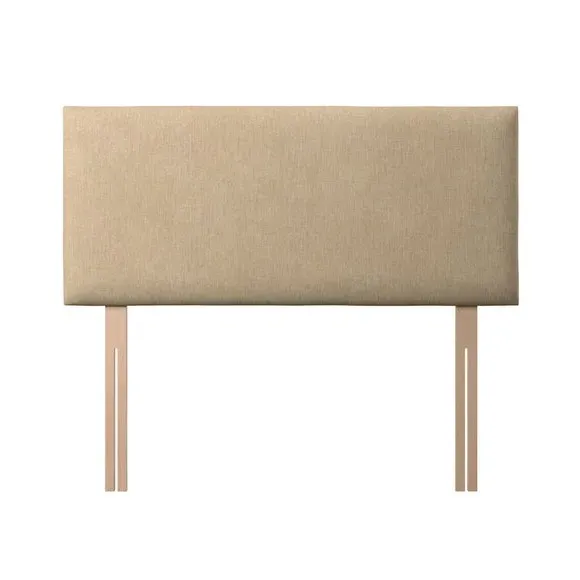 Strutted Headboard with Foam Padding - Natural, Fabric