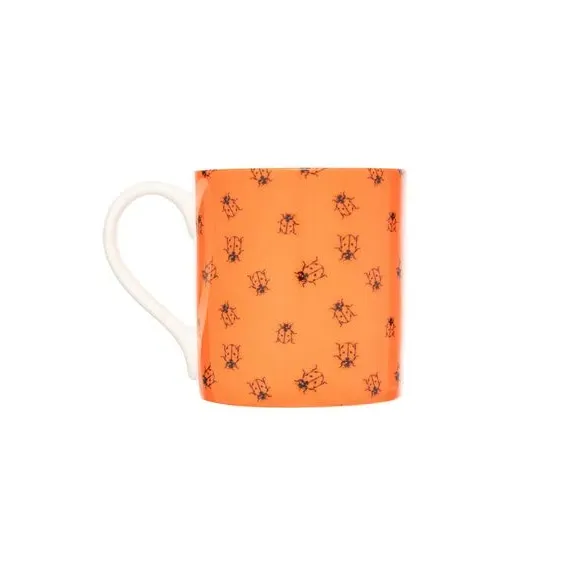 4-Piece Mug Set Ladybird Design - Red, Bone China