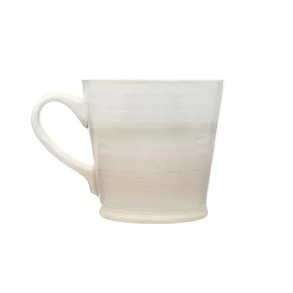 4-Piece Mug Set with Reactive Glaze - Beige image