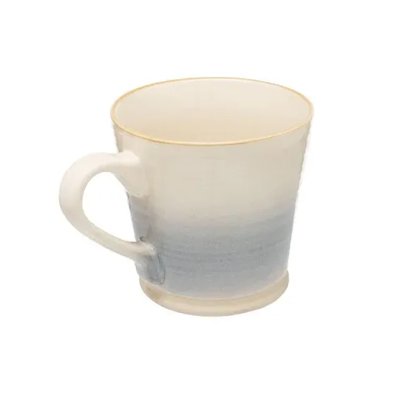 4-Piece Mug Set with Reactive Glaze - Blue