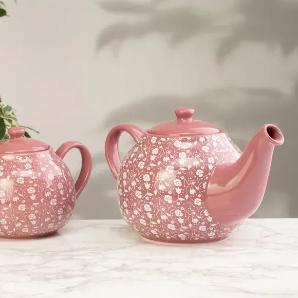 6 Cup Teapot Ditsy Floral - Pink, Stoneware