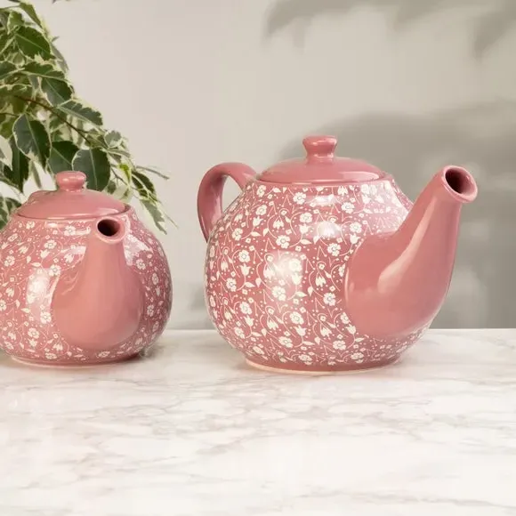 6 Cup Teapot Ditsy Floral - Pink, Stoneware