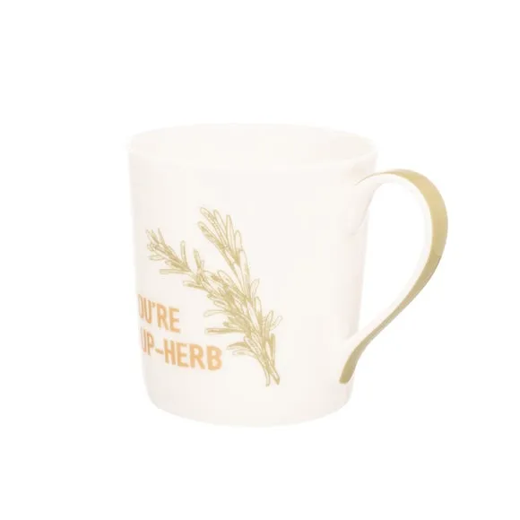 Set of 4 Cone Mugs - Green, Bone China