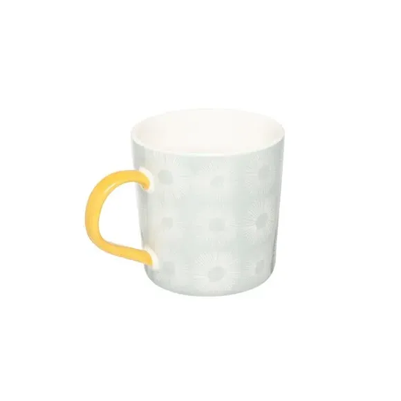 Set of 4 Floral Mugs - Blue, Bone China