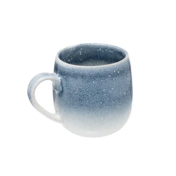Set of 4 Mugs with Reactive Glaze - Blue image