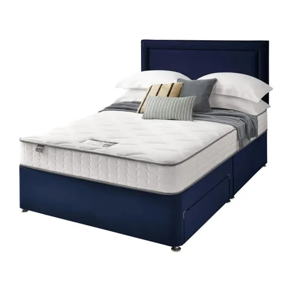 Divan Bed with Headboard & Mattress - Maritime