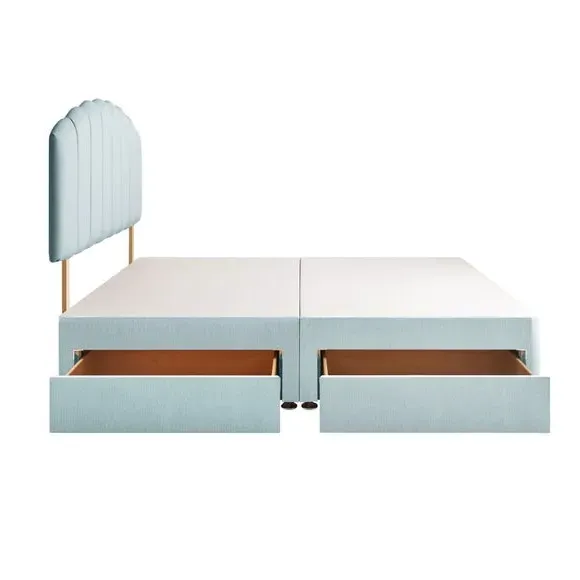 Divan Bed with Headboard & Mattress - Whisper, Fabric