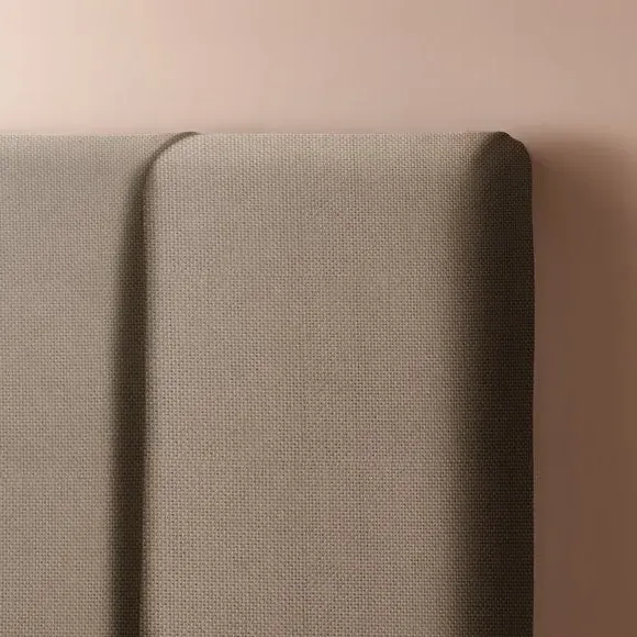 Upholstered Bed Frame with Headboard - Dove