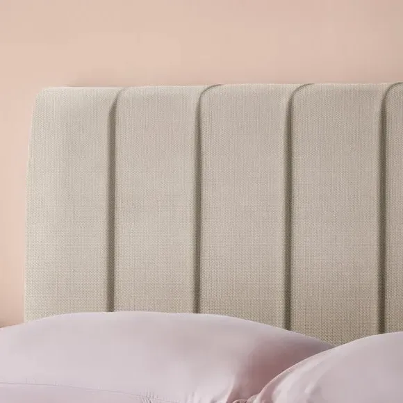 Upholstered Bed Frame with Headboard - Dove