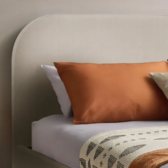 Upholstered Bed Frame with Headboard - Dove