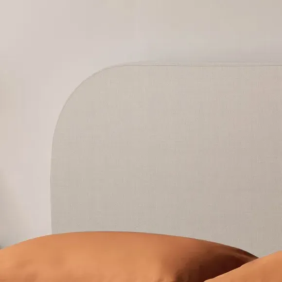 Upholstered Bed Frame with Headboard - Dove