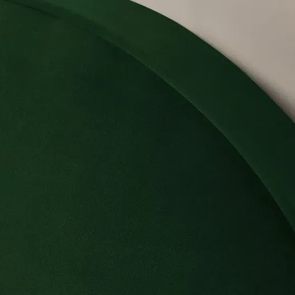 Upholstered Bed Frame with Headboard - Green, Velvet