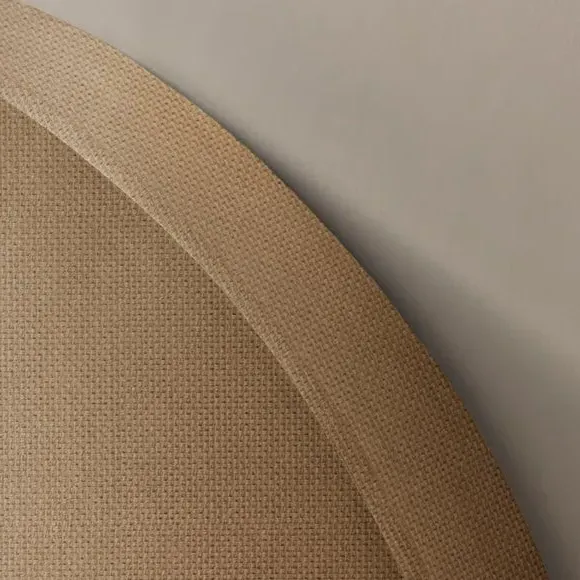 Upholstered Bed Frame with Headboard - Sandstone