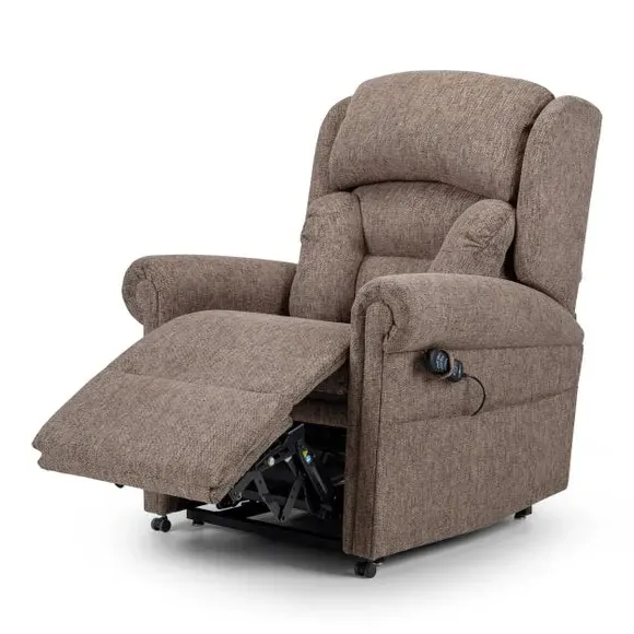 Lateral Rise Recline Chair - Natural, Chenille
