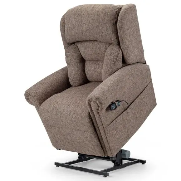 Lateral Rise Recline Chair - Natural, Chenille