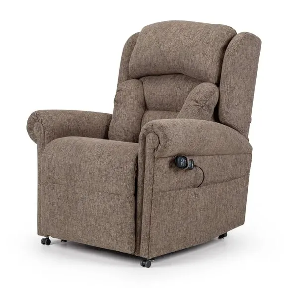Lateral Rise Recline Chair - Natural, Chenille