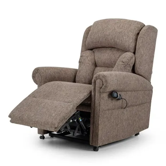 Lateral Rise Recline Chair - Natural, Chenille