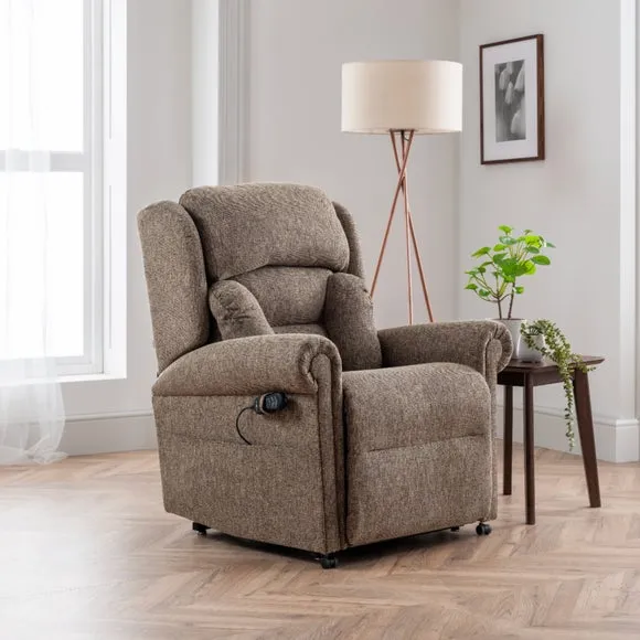 Lateral Rise Recline Chair - Natural, Chenille image
