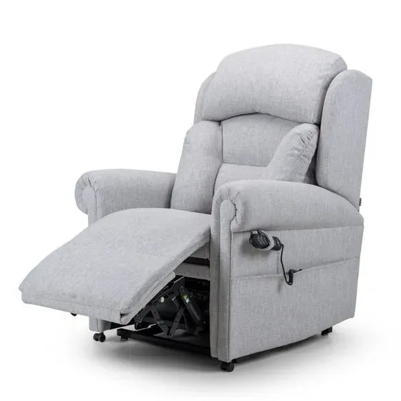 Lateral Rise Recline Chair - Silver, Chenille