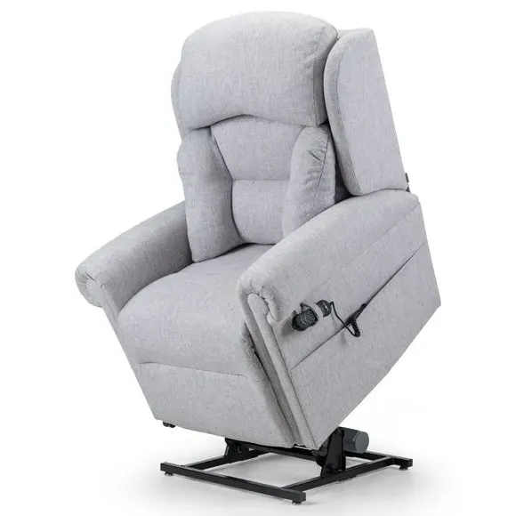Lateral Rise Recline Chair - Silver, Chenille