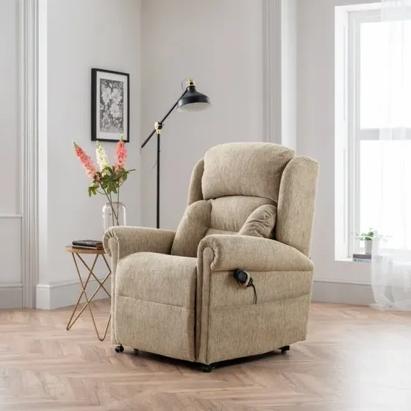 Lateral Rise Recline Chair - Stone, Chenille