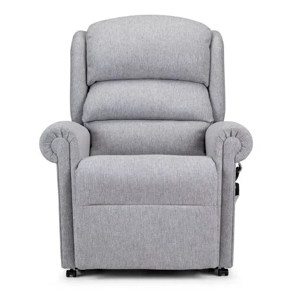 Rise Recline Chair with USB Charger - Silver, Chenille