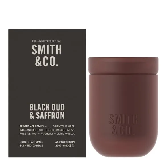 250g Scented Candle - Black, Glass