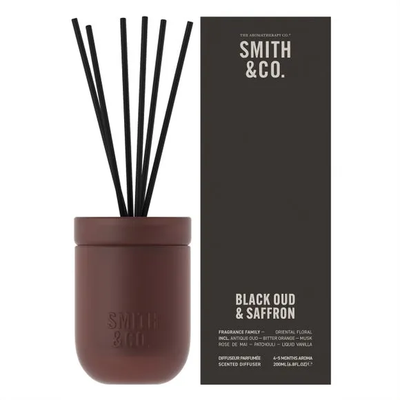 Reed Diffuser Oud & Saffron - Brown, Glass