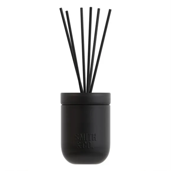 Reed Diffuser with Glass Vessel - Black