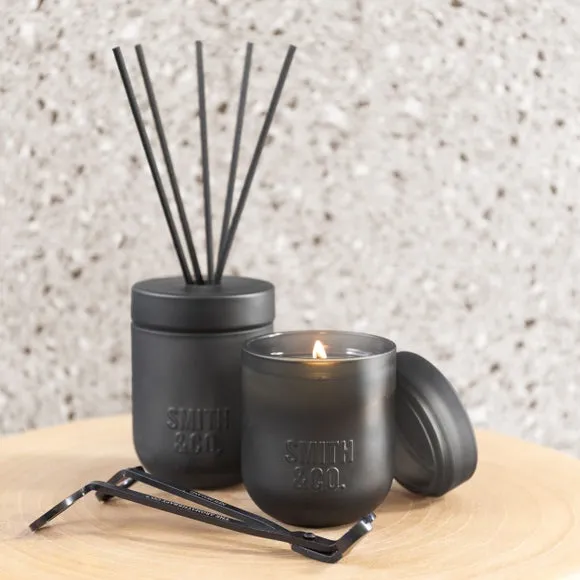 Reed Diffuser with Glass Vessel - Black